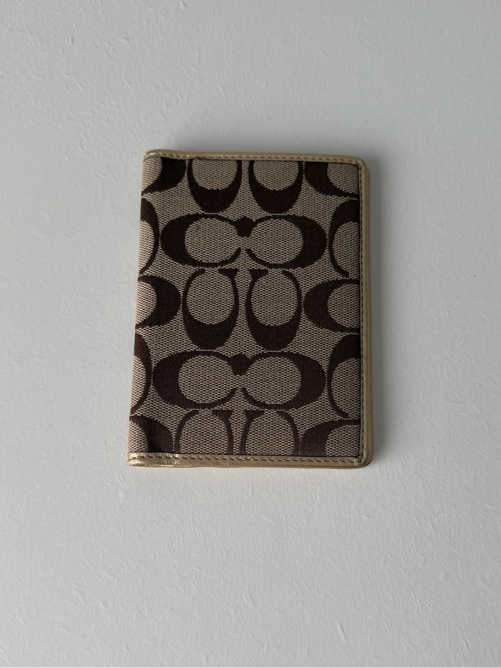 Y2K Coach Signature Passport Wallet